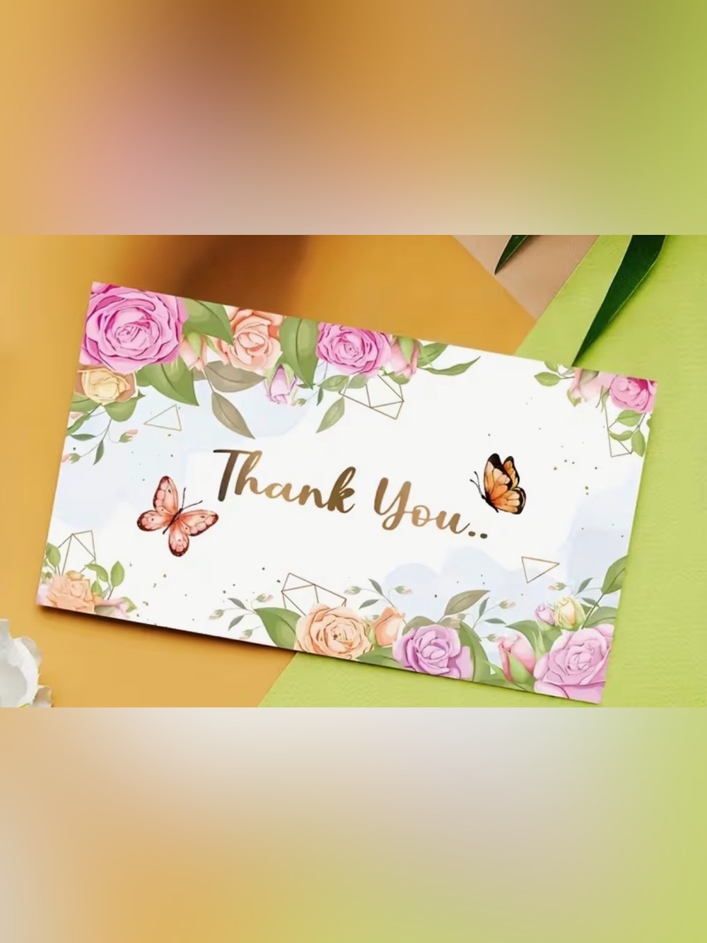 Thank You Cards with Butterflies 50 ct